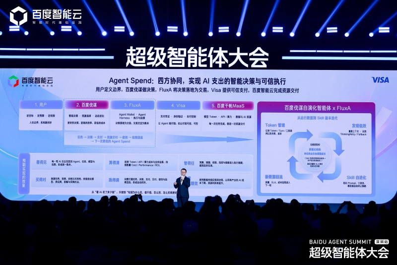 Agent开始购买AI资源，百度智能云与FluxA在Visa智能商务助力下探索可信支付